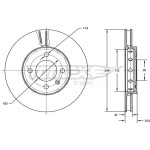 TOMEX Brakes Bremsscheibe